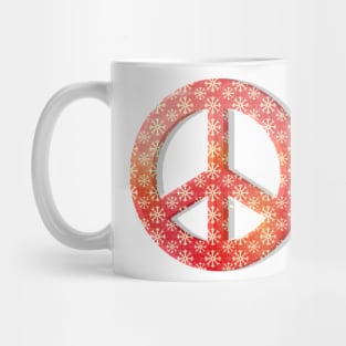 Christmas peace sign Mug